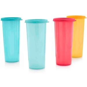 Tupperware 16oz Tumbler Set of 4. New.